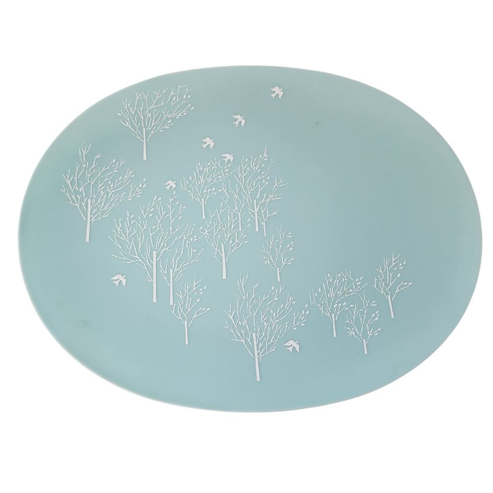 Lucent Melmac Evening Song Platter By Raymond Loewy MCM 12" x 15"